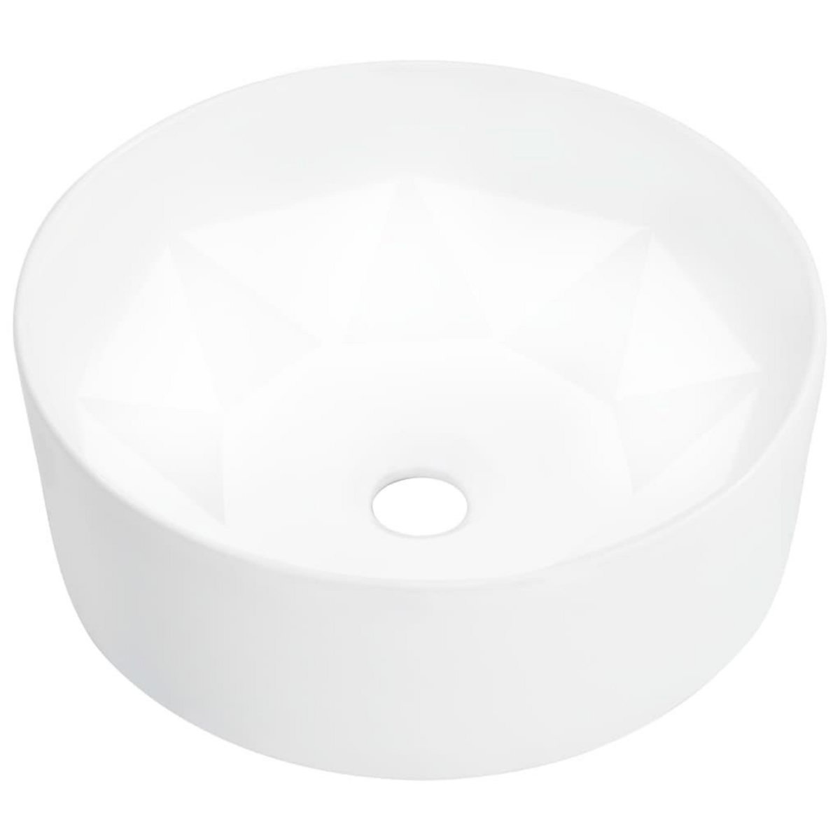 VIDAXL Lavabo 36x14 cm Ceramique Blanc