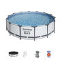 Voir la diapositive 4 : BESTWAY Piscine tubulaire ronde - 427x107cm - STEEL PRO MAX™
