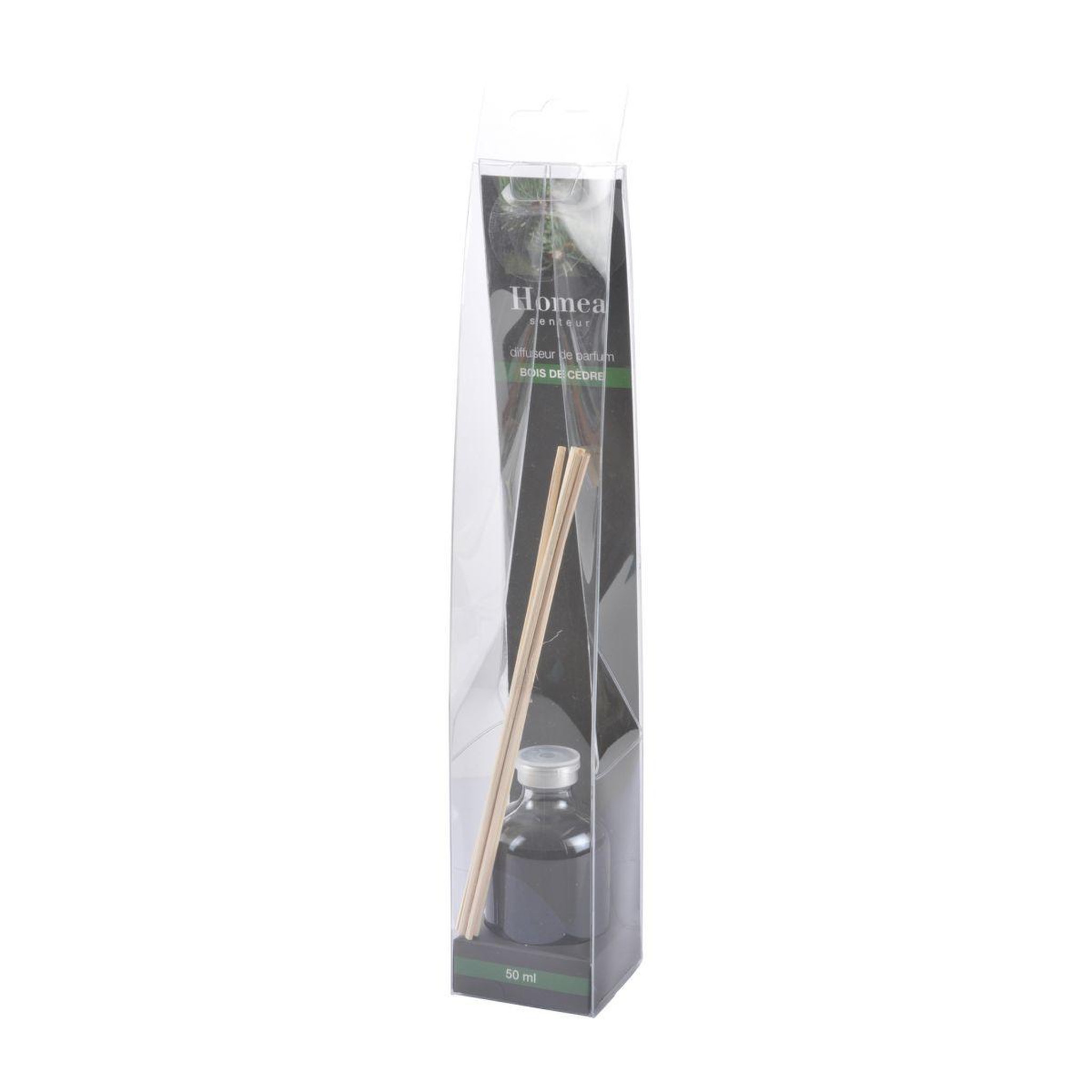 Voir la diapositive 2 : HOMEA Diffuseur de parfum  fresh  50ml bois de cèdre