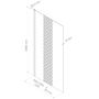 Voir la diapositive 4 : ONDEE Paroi de douche italienne TAILA 90x200x0,8cm