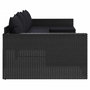 Voir la diapositive 5 : VIDAXL Salon de jardin 2 pcs avec coussins Noir Resine tressee