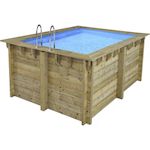 Habitat et Jardin Piscine bois rectangle   Maldives   - 3.20 x 3.20 x 1.24 m