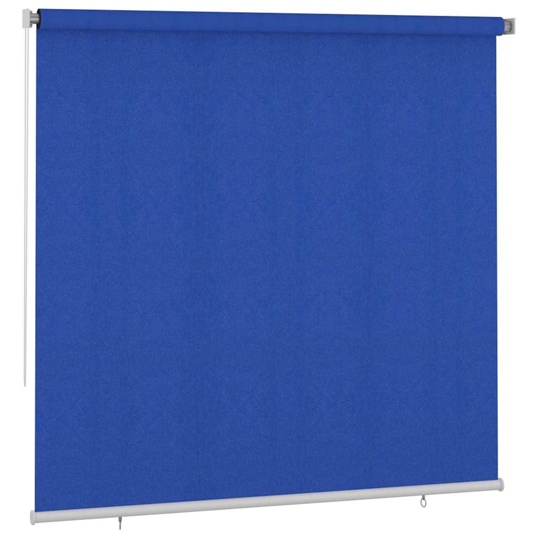 Voir la diapositive 2 : VIDAXL Store roulant d'exterieur 245 (l) x 230 (h) cm bleu hdpe