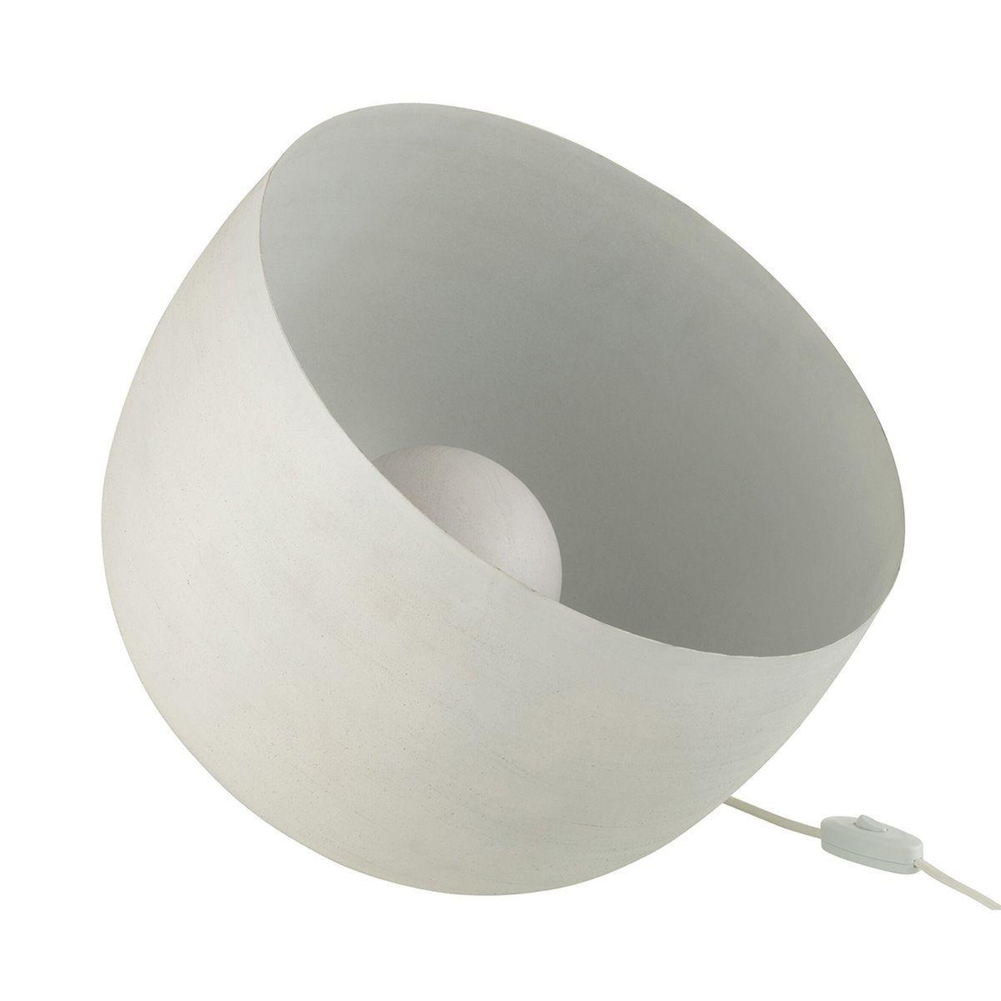 J-LINE Lampe à poser en métal  mila  32cm blanc