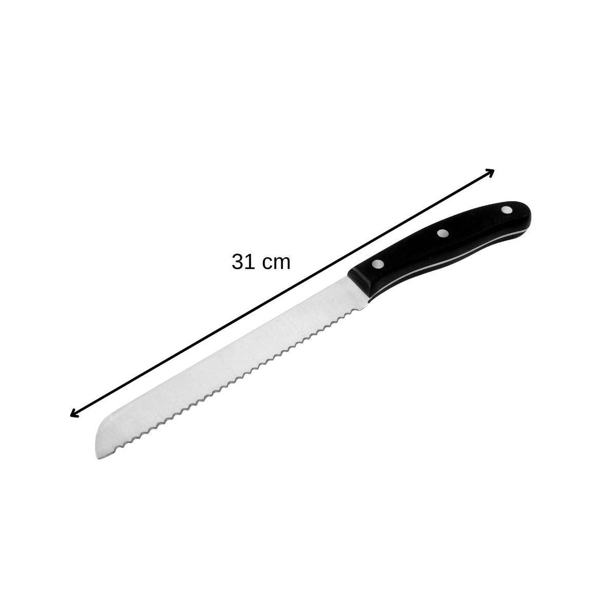 Voir la diapositive 3 : NIROSTA Set de 2 couteaux à pain 31 cm en inox nirosta fit