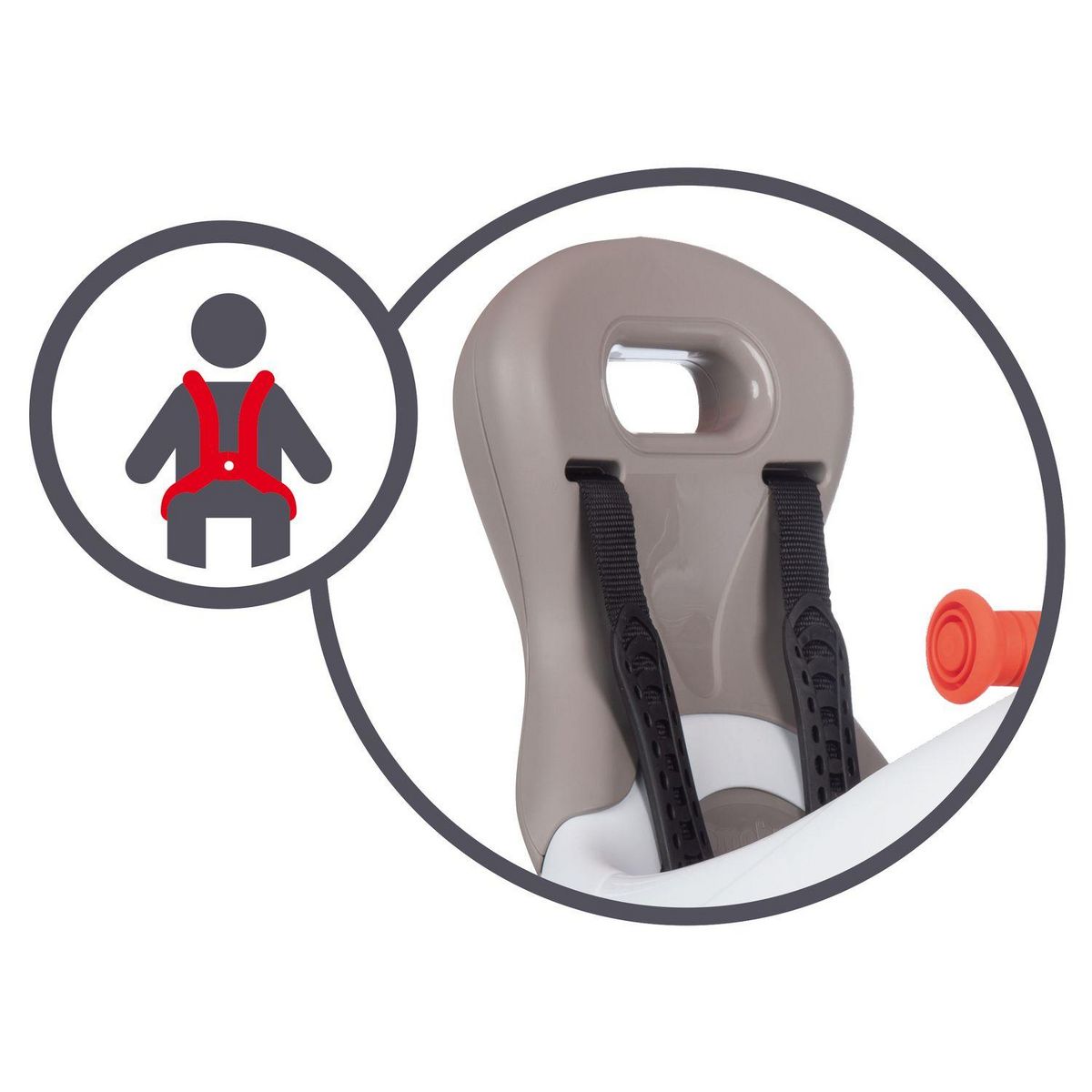 SMOBY Tricycle rouge 3 en 1 Baby Balade