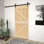 Voir la diapositive 1 : VIDAXL Porte 100x210 cm Bois de pin massif