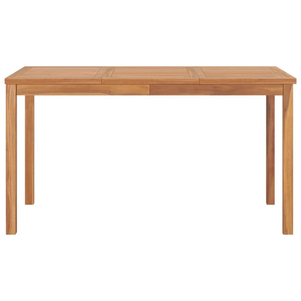 VIDAXL Table a dîner de jardin 140x80x77 cm Bois de teck solide