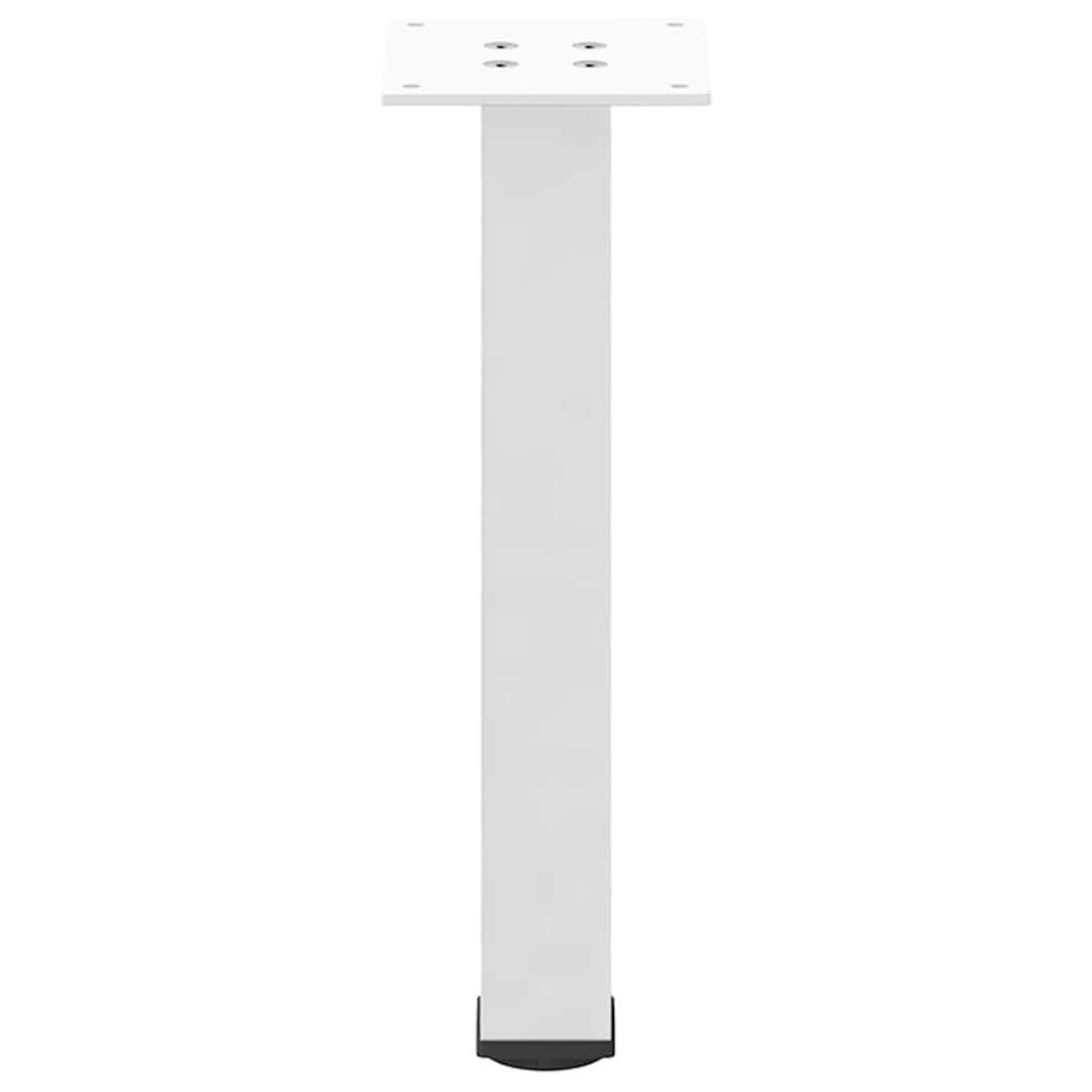 VIDAXL Pieds de table basse 4 pcs blanc 42-44 cm acier