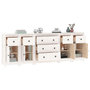 Voir la diapositive 4 : VIDAXL Buffet Blanc 230x35x80 cm Bois massif de pin