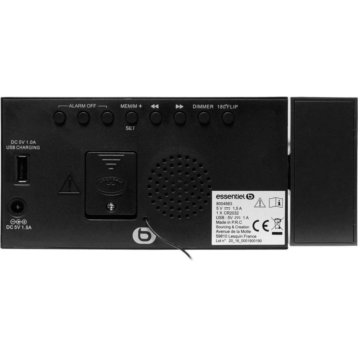 ESSENTIEL B Radio réveil Project Up