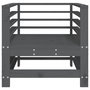 Voir la diapositive 4 : VIDAXL Chaises de jardin lot de 2 gris bois massif de pin