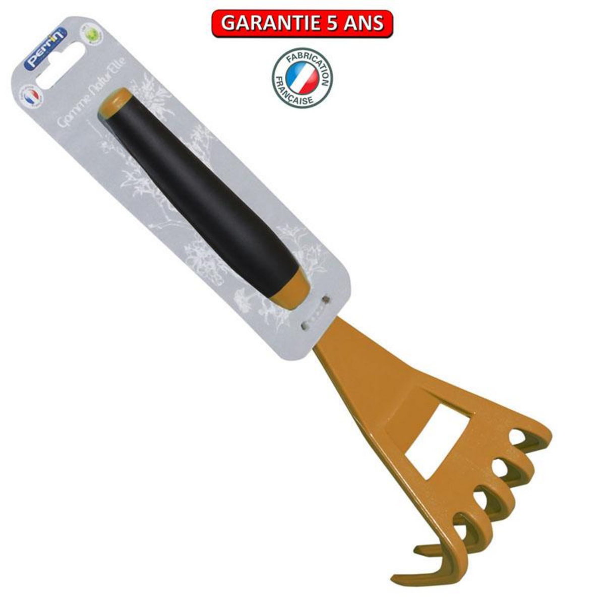 OUTILS PERRIN Rateau polyamide - Jaune miel