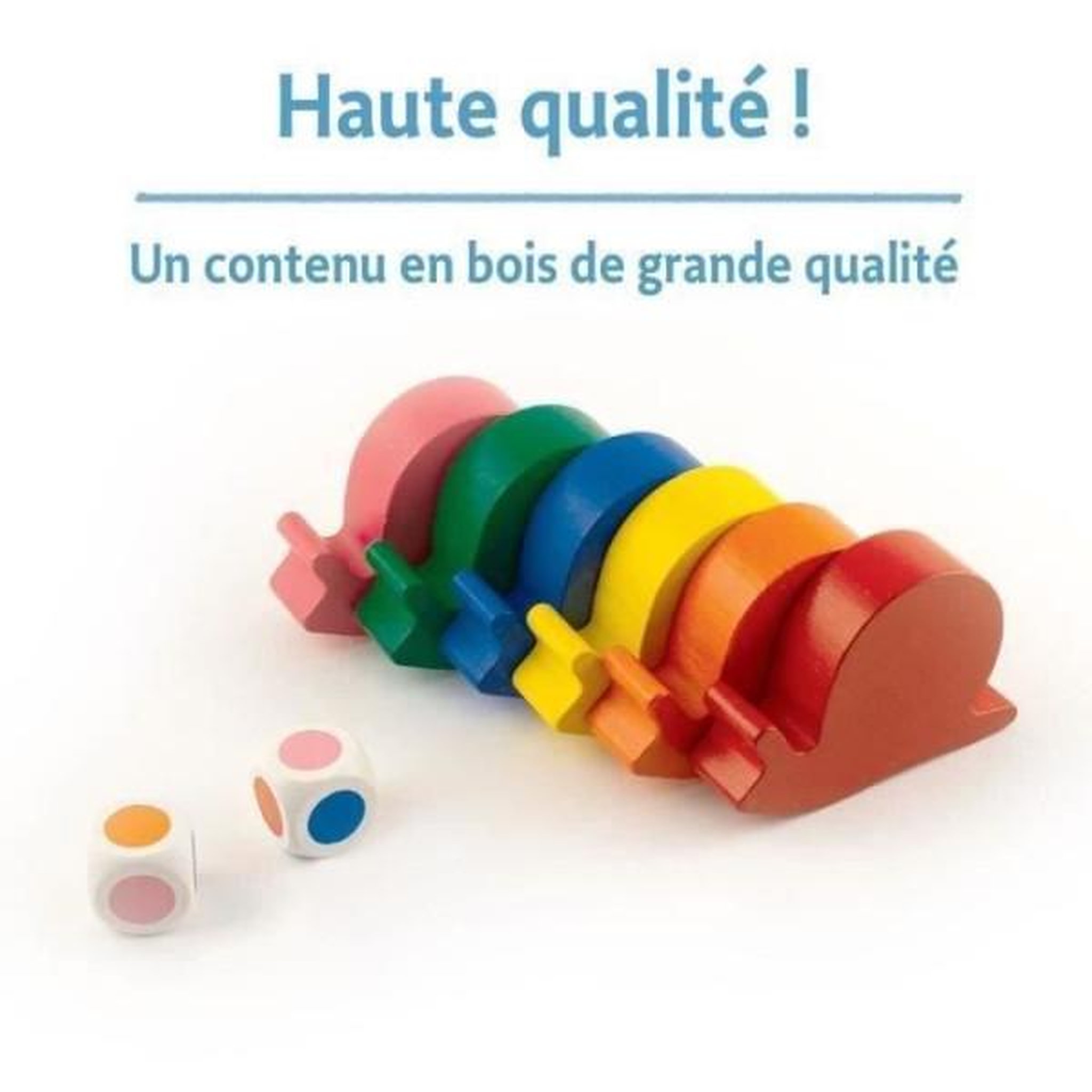 Voir la diapositive 3 : RAVENSBURGER Allez les escargots - Ravensburger - Jeu de société enfants - Jeu de parcours - 2 a 6 joueurs - Des 3 ans