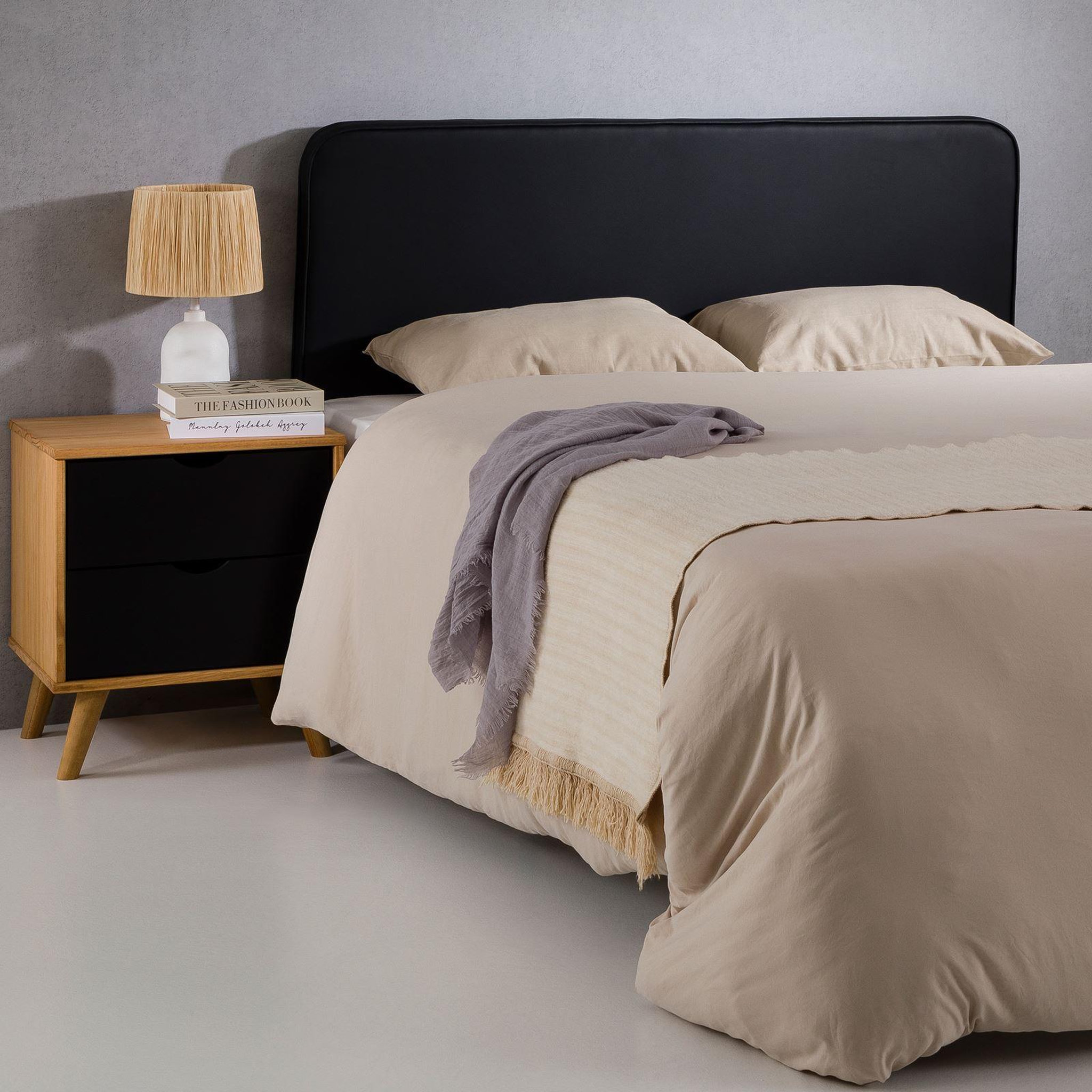 Voir la diapositive 2 : IDIMEX Tête de lit NAOFE 120 avec fixation murale