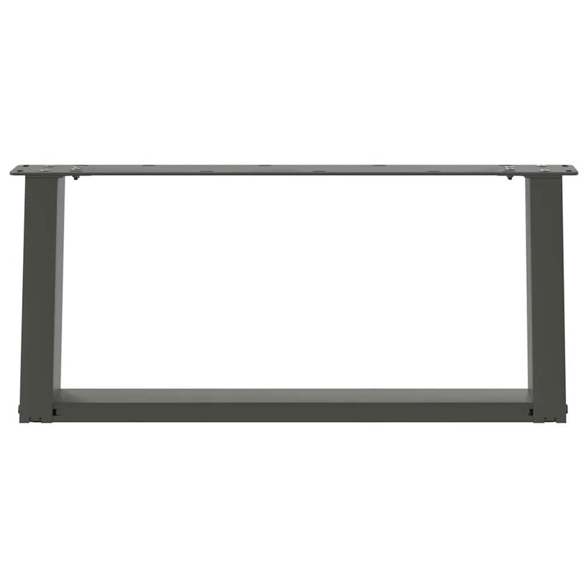 Voir la diapositive 5 : VIDAXL Pieds de table basse forme de U 2 pcs anthracite 70x(30-31) cm