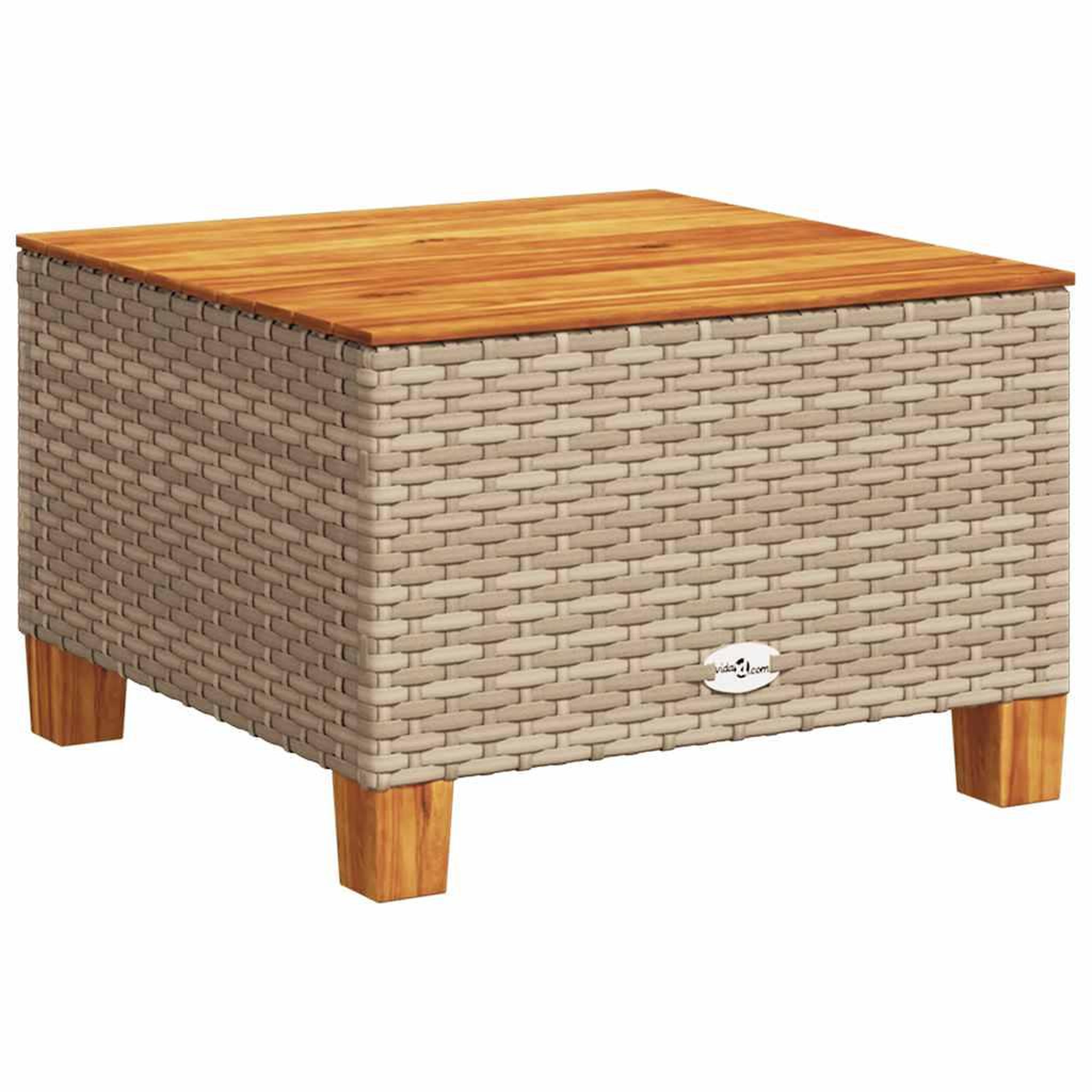 Voir la diapositive 5 : VIDAXL Salon de jardin 11 pcs avec coussins beige resine tressee