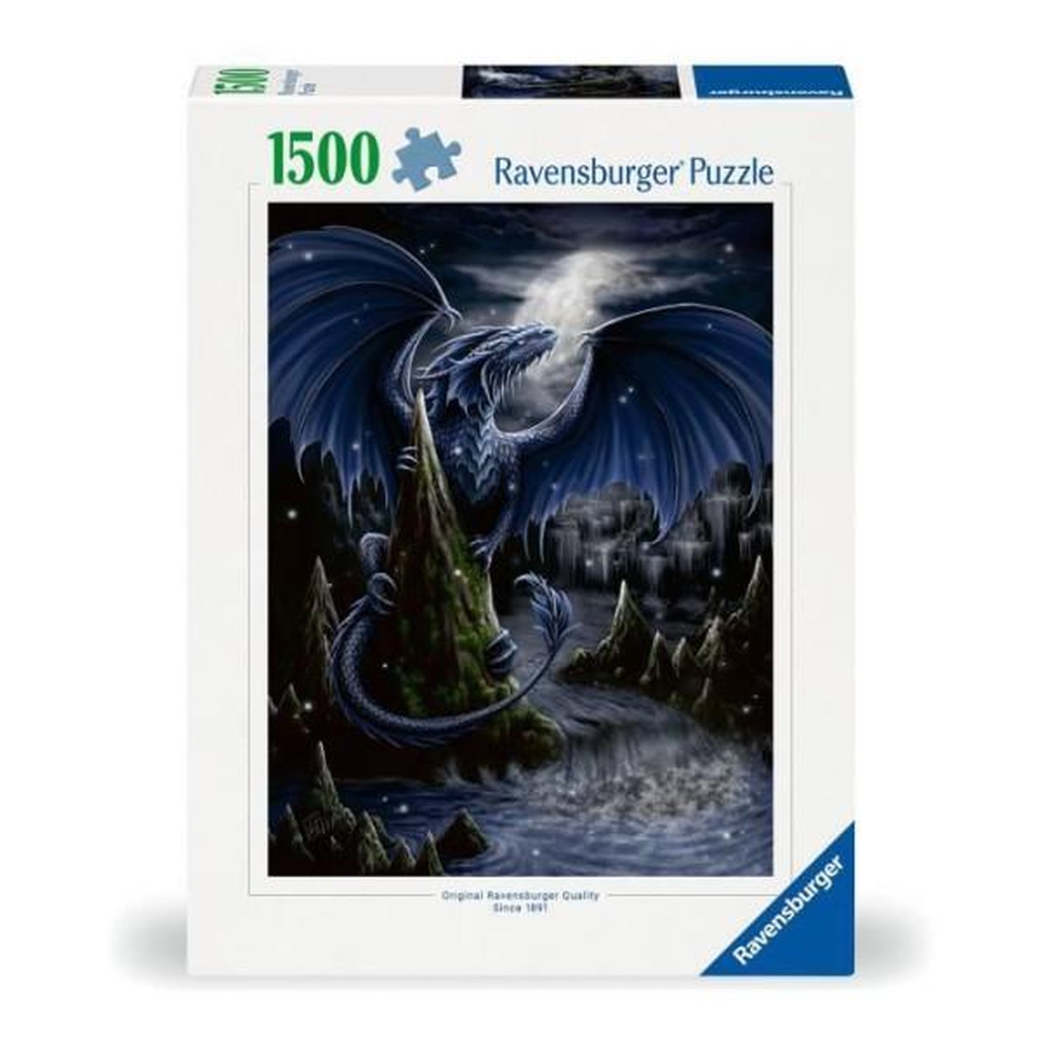 Voir la diapositive 2 : RAVENSBURGER Puzzle 1500 pieces le dragon bleu, adultes & enfants des 5 ans, 12000731, ravensburger
