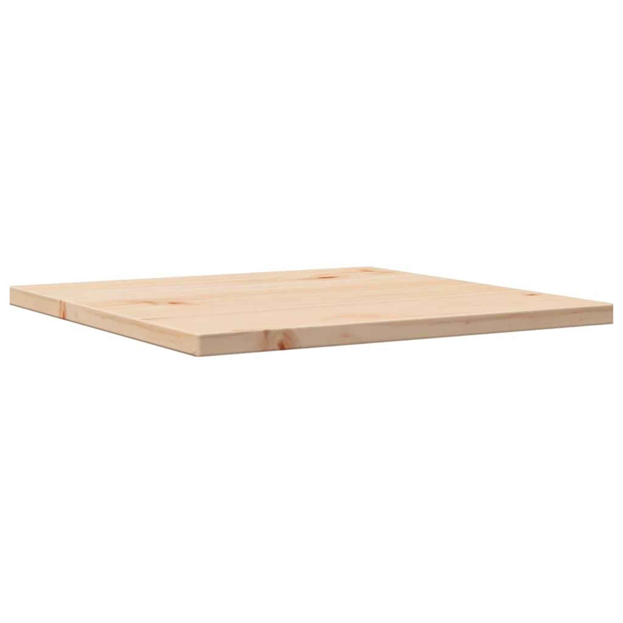 Voir la diapositive 4 : VIDAXL Dessus de table 50x50x1,7 cm carre bois de pin massif