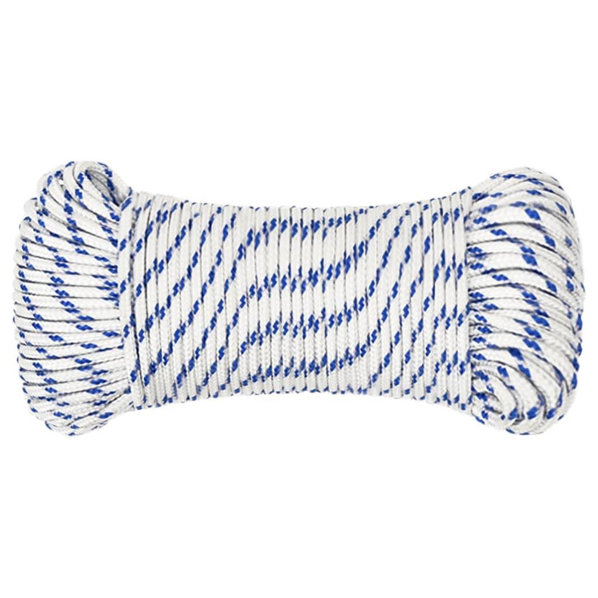 Voir la diapositive 3 : VIDAXL Corde de bateau Blanc 5 mm 50 m Polypropylene