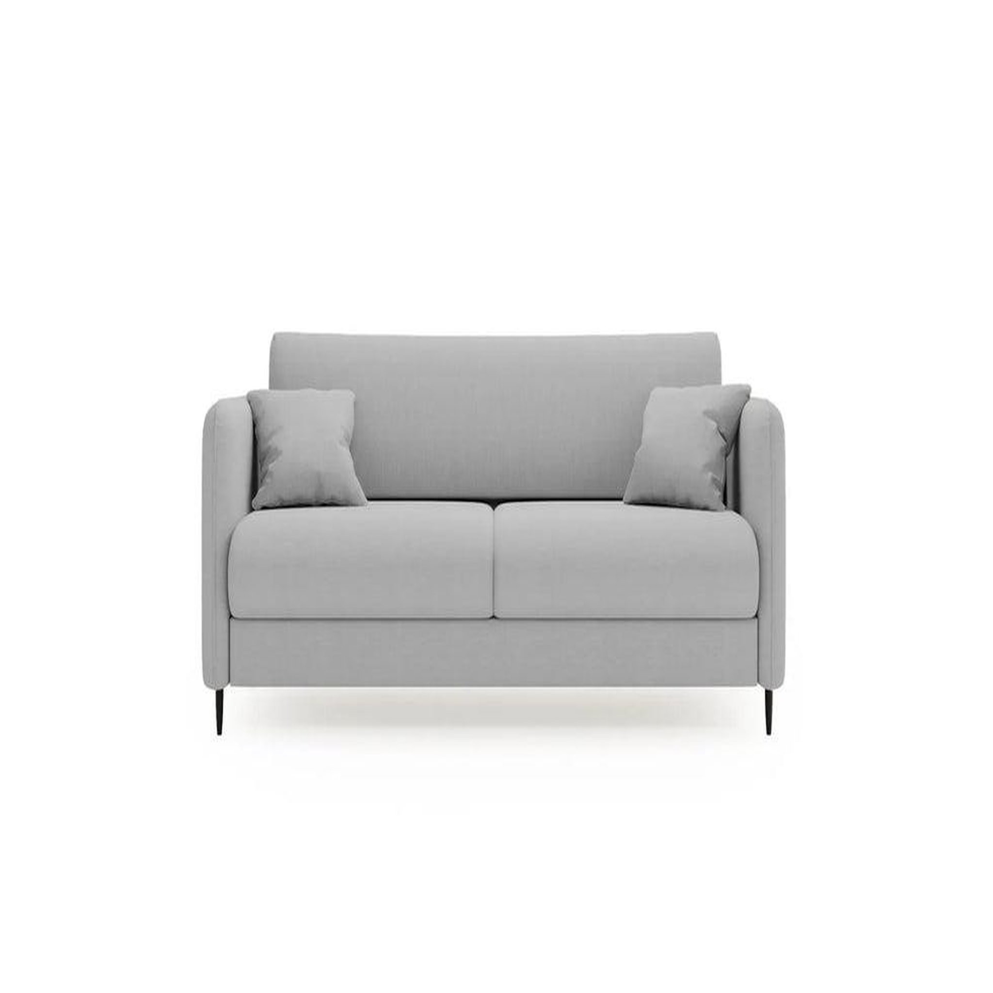 Voir la diapositive 1 : CASANOVA PARIS Vicky - canapé droit convertible tissu lisse 2 places
