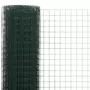 VIDAXL Grillage Acier avec revetement en PVC 25x0,5 m Vert