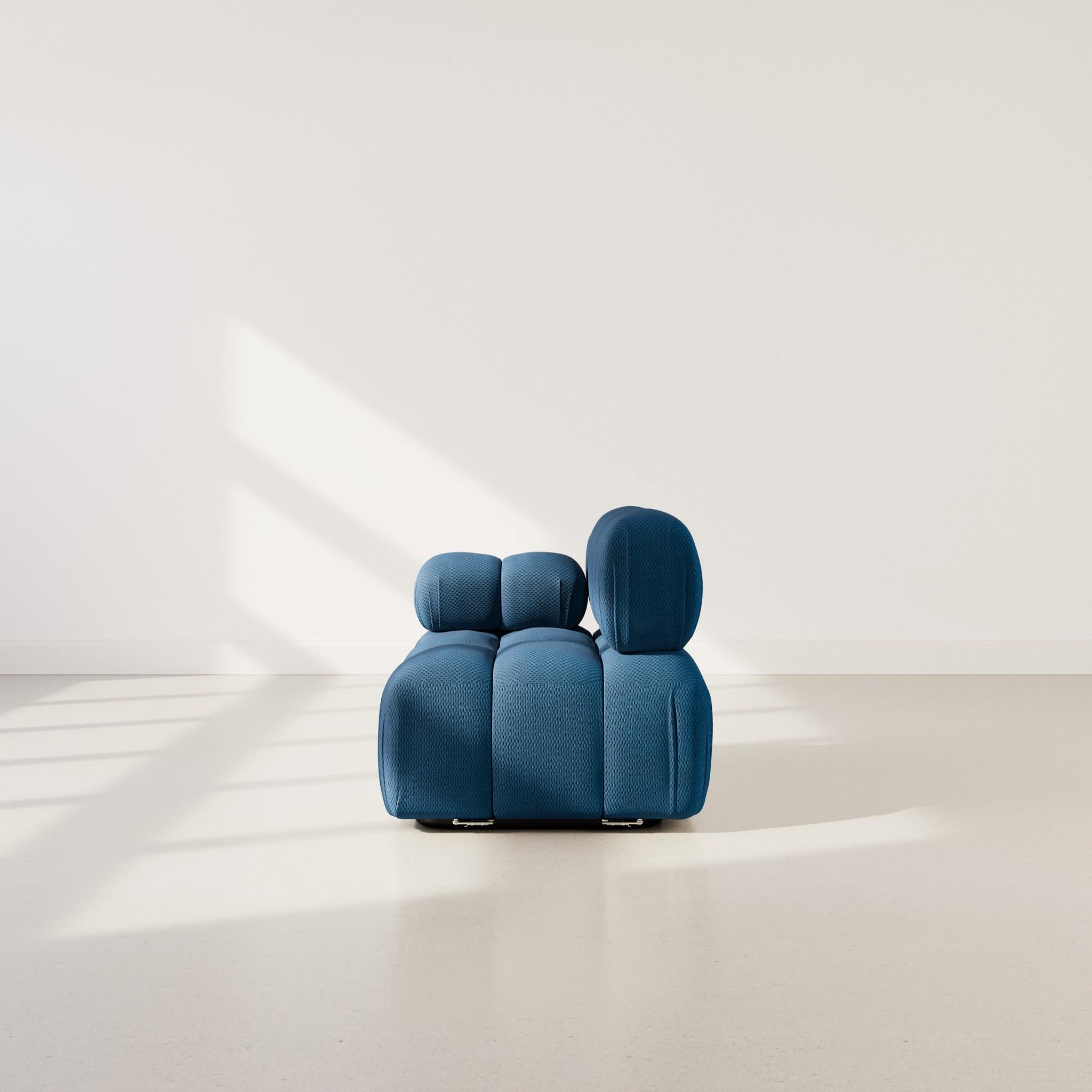 Voir la diapositive 6 : LISA DESIGN Ruby - module d'assise gauche en velours texturé