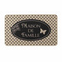 Voir la diapositive 1 : Paris Prix Tapis d'Entrée à Motifs  Maisonée  45x75cm Naturel