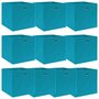 Voir la diapositive 1 : VIDAXL Boîtes de rangement 10 pcs Bleu azure 32x32x32 cm Tissu