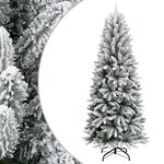 VIDAXL Sapin de Noël artificiel avec neige floquée 240 cm PVC et PE