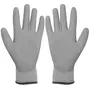 VIDAXL Gants de travail PU 24 paires Blanc et gris Taille 9/L