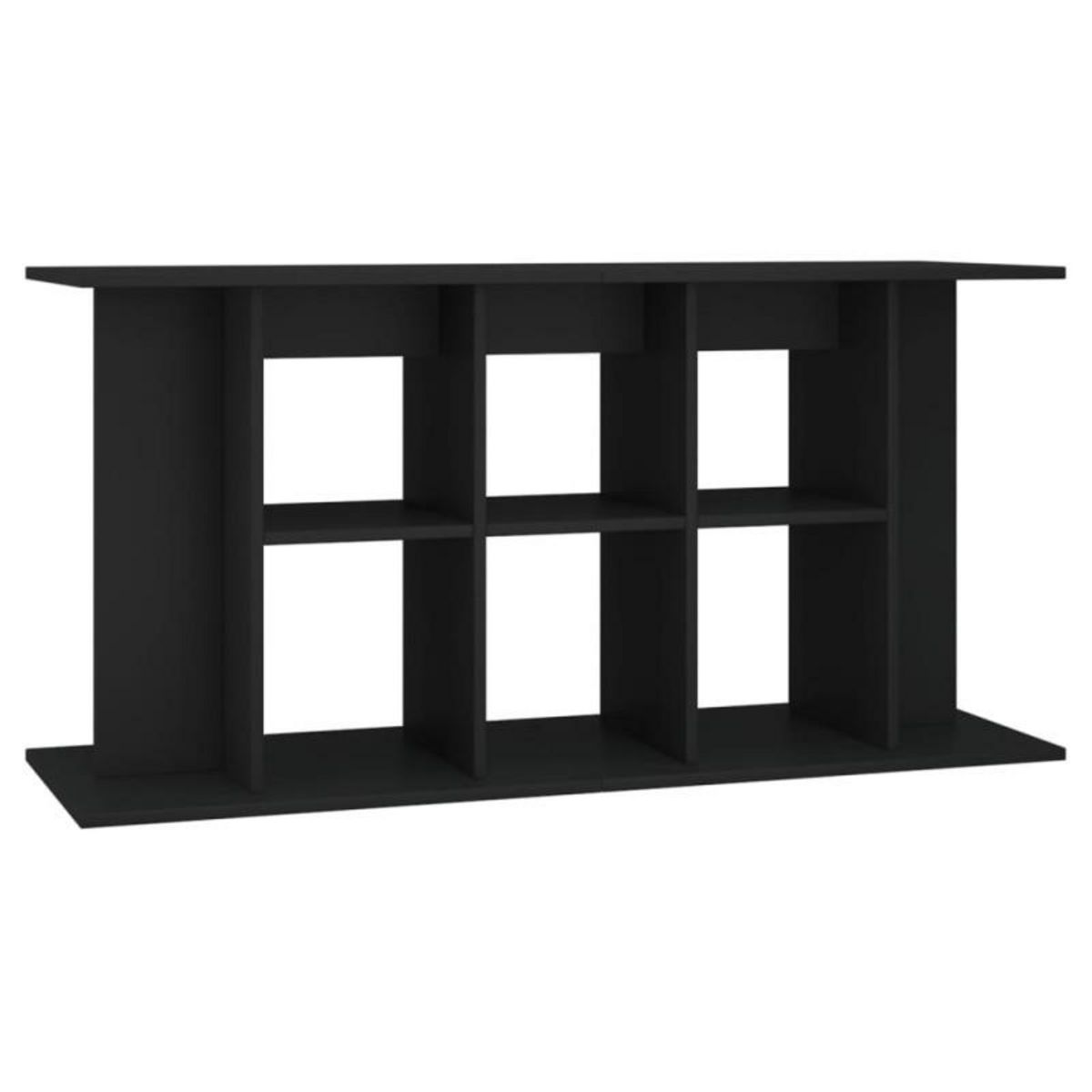 VIDAXL Support pour aquarium noir 120x40x60 cm bois d ingénierie