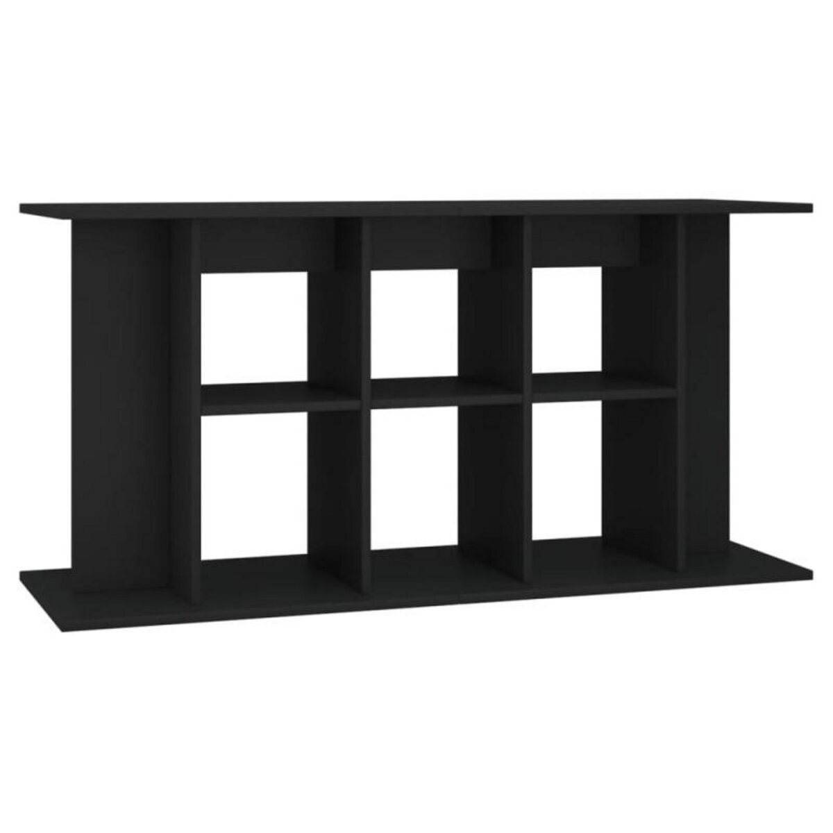 VIDAXL Support pour aquarium noir 120x40x60 cm bois d ingénierie