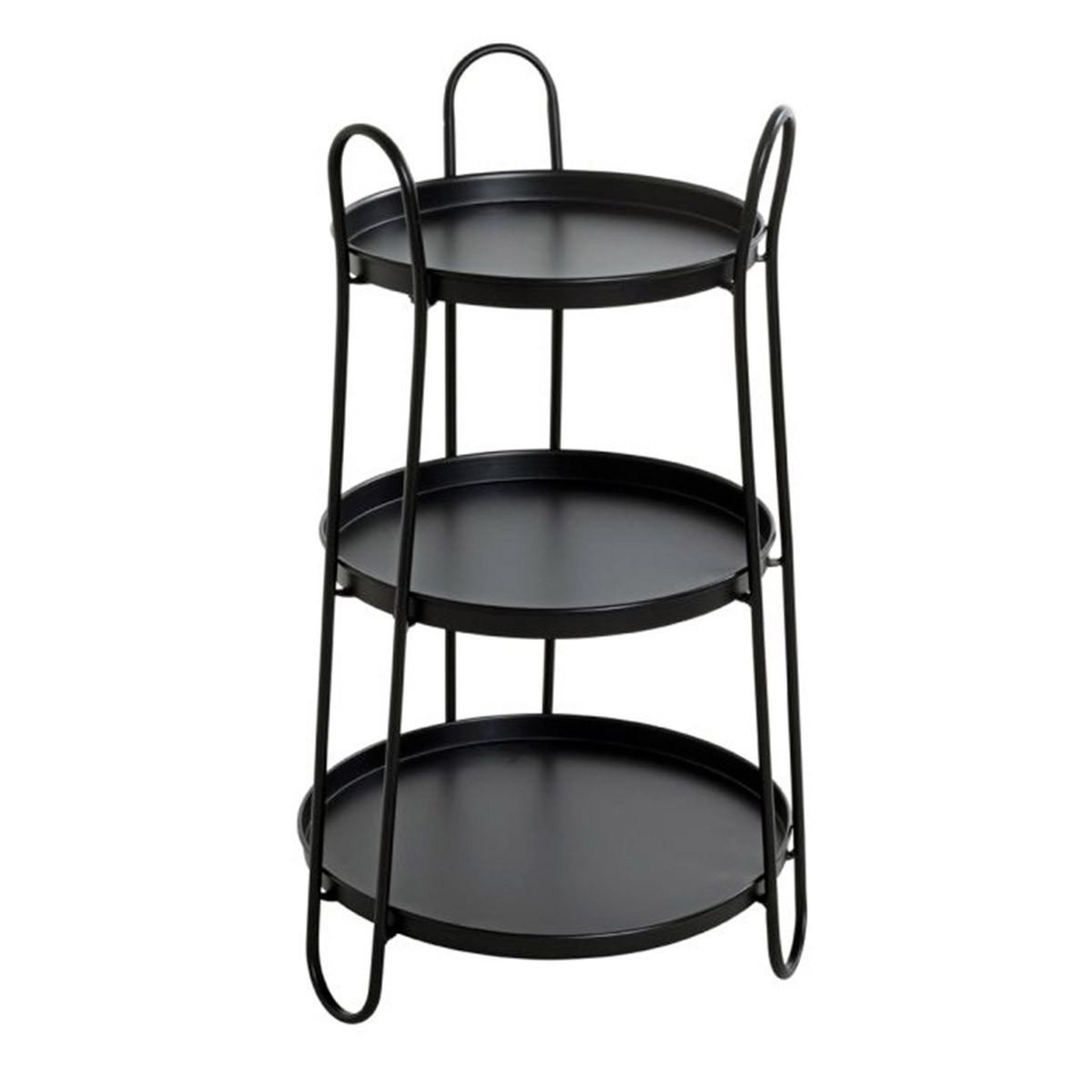 Paris Prix Table d'appoint 3 niveaux déco  regina  72cm noir