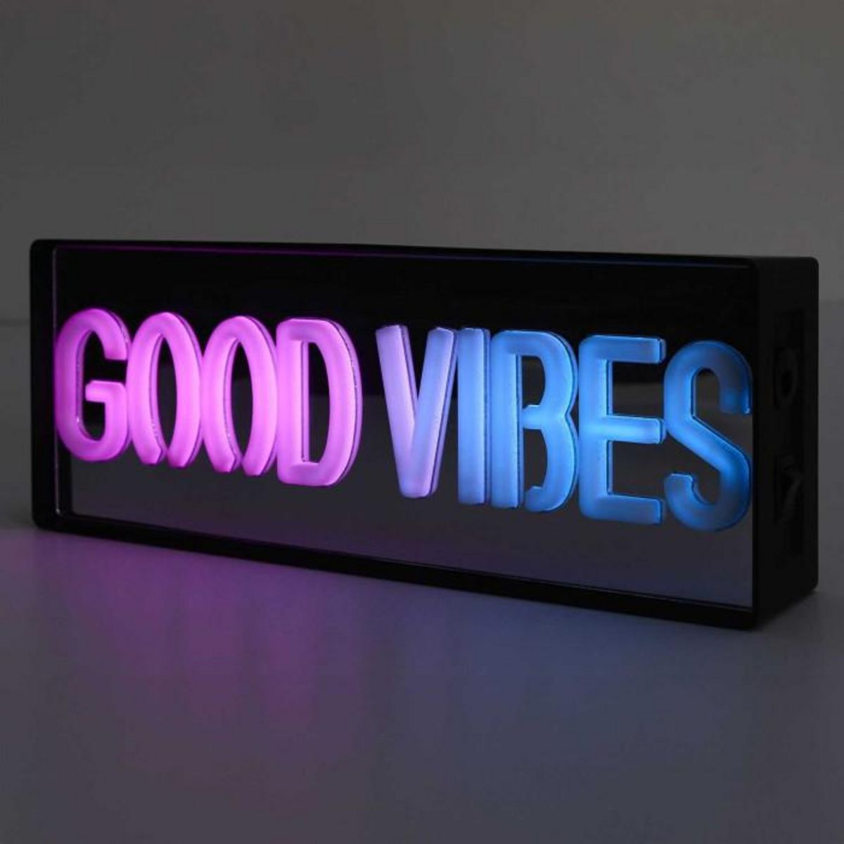 Paris Prix Lampe LED Effet Néon  Good Vibes  22cm Multicolore