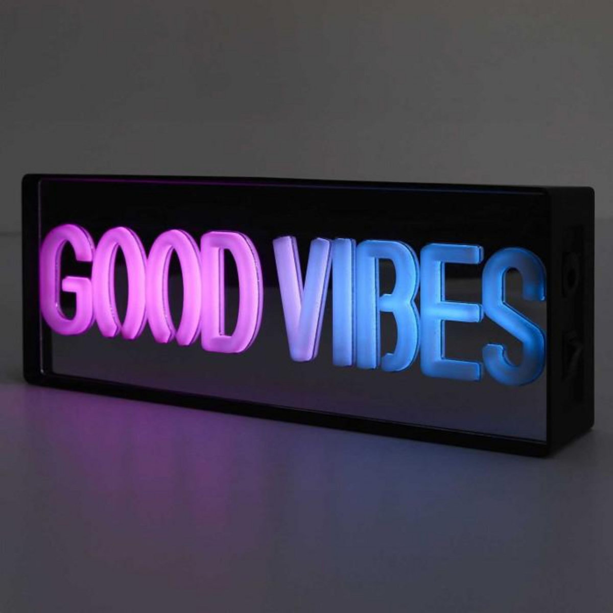 Paris Prix Lampe LED Effet Néon  Good Vibes  22cm Multicolore