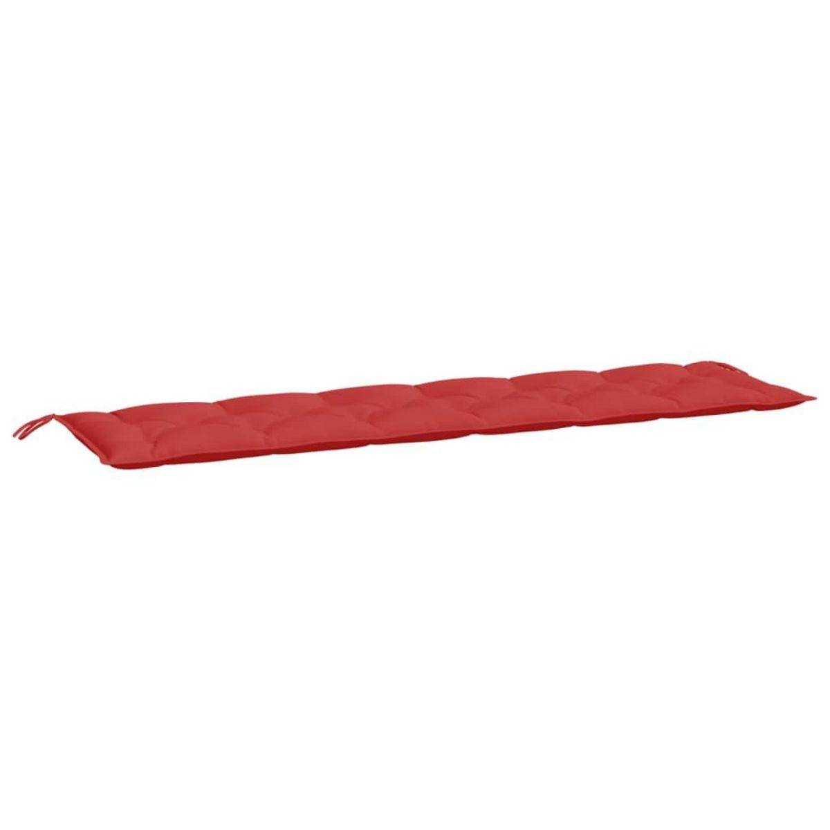 VIDAXL Coussins de banc jardin lot de 2 rouge 200x50x7 cm tissu Oxford