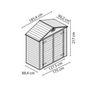 Voir la diapositive 2 : Palram Abris de jardin 1.55m² ambre - 702919