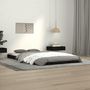 Voir la diapositive 1 : VIDAXL Cadre de lit sans matelas noir 100x200 cm bois massif de pin