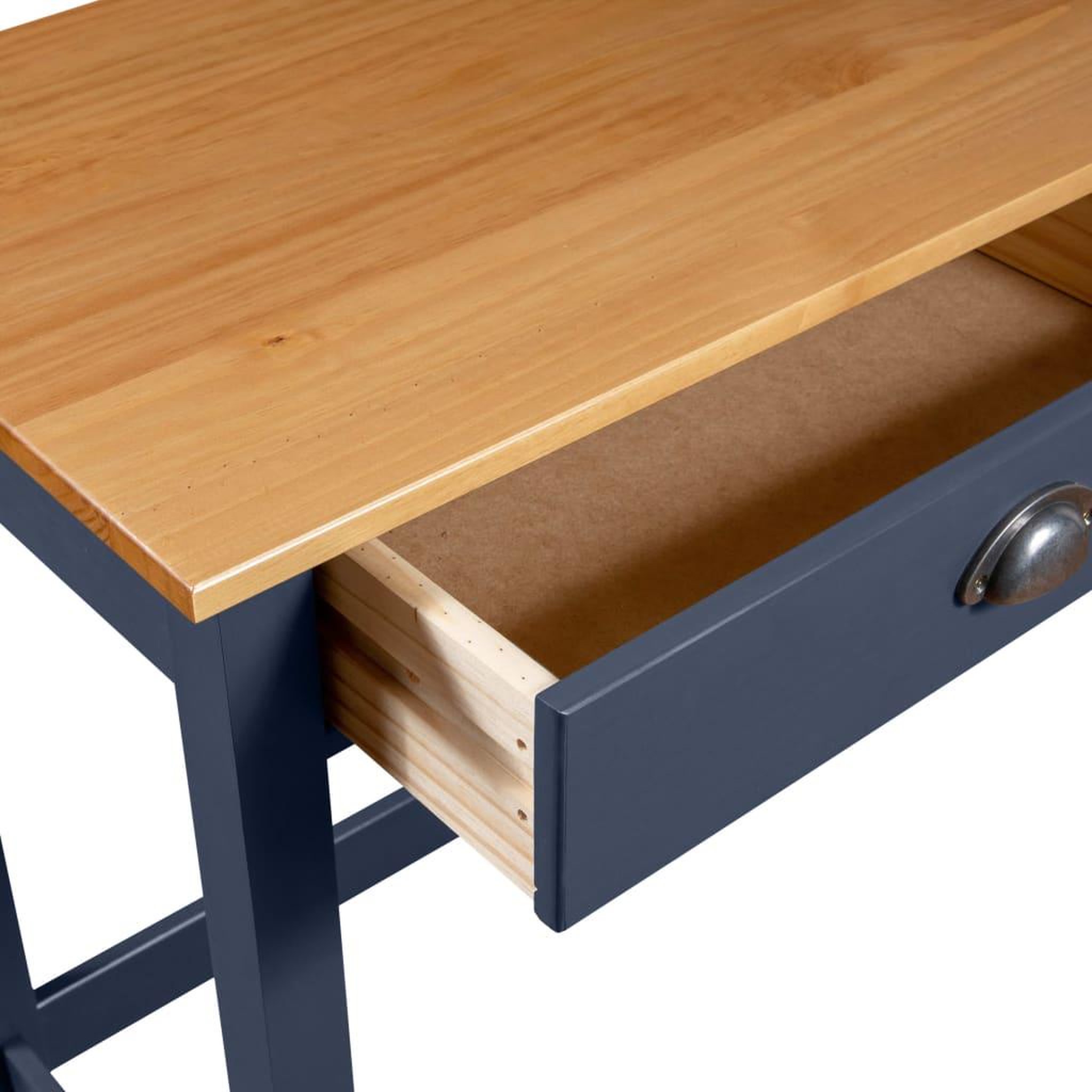 Voir la diapositive 5 : VIDAXL Table console Hill Range avec 2 tiroirs Gris 110x45x74 cm Pin