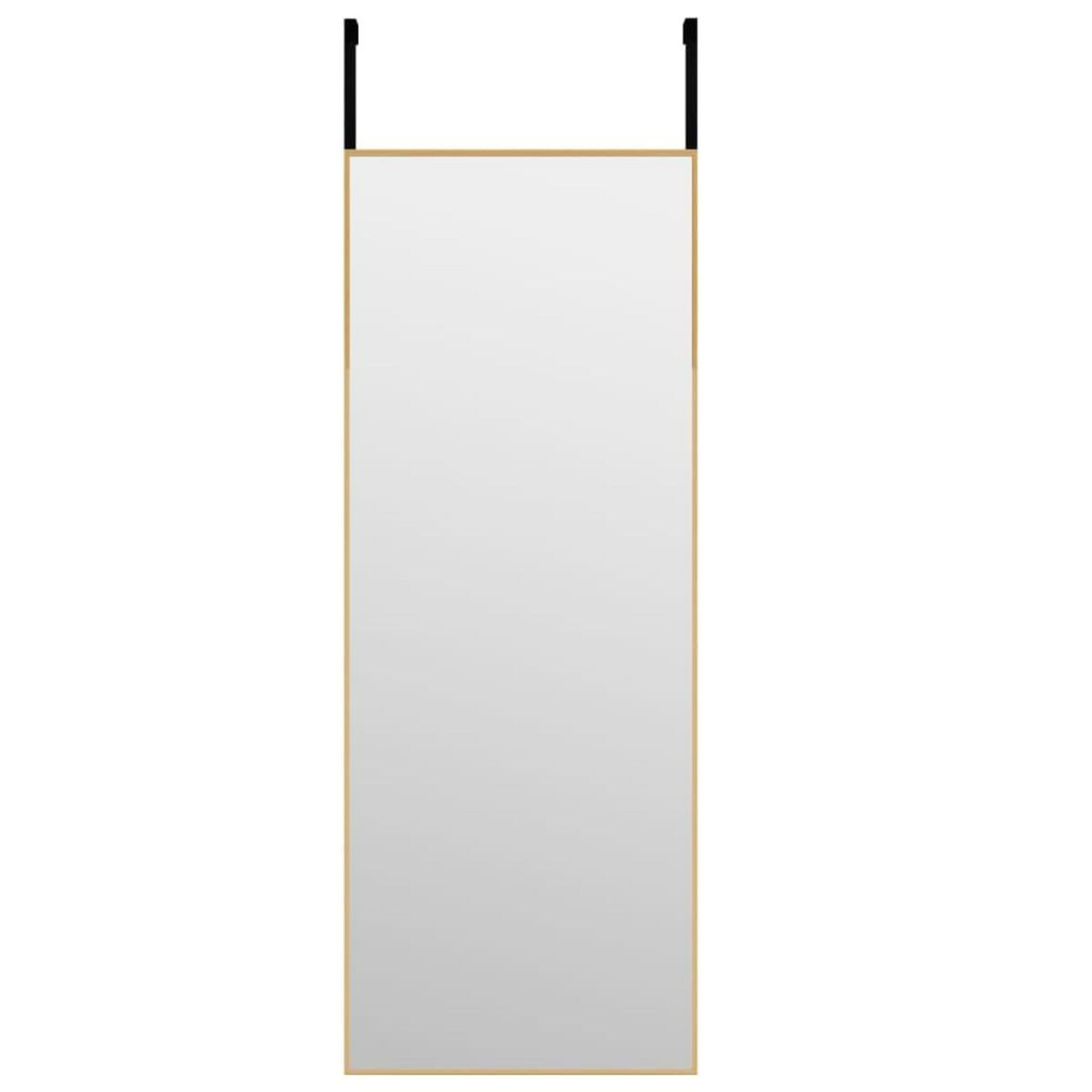 VIDAXL Miroir de porte Dore 30x80 cm Verre et aluminium