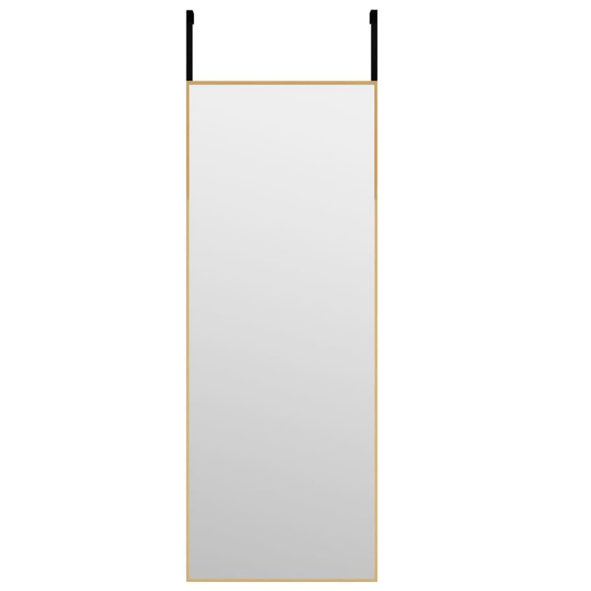 VIDAXL Miroir de porte Dore 30x80 cm Verre et aluminium