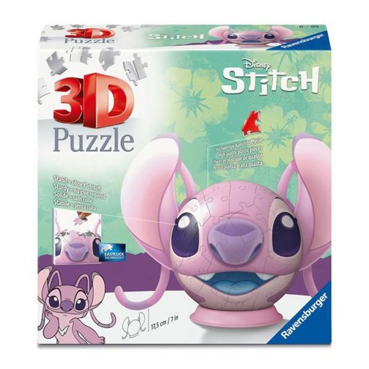 RAVENSBURGER Puzzle 3D 72 pièces Ravensburger Angel avec oreilles Disney