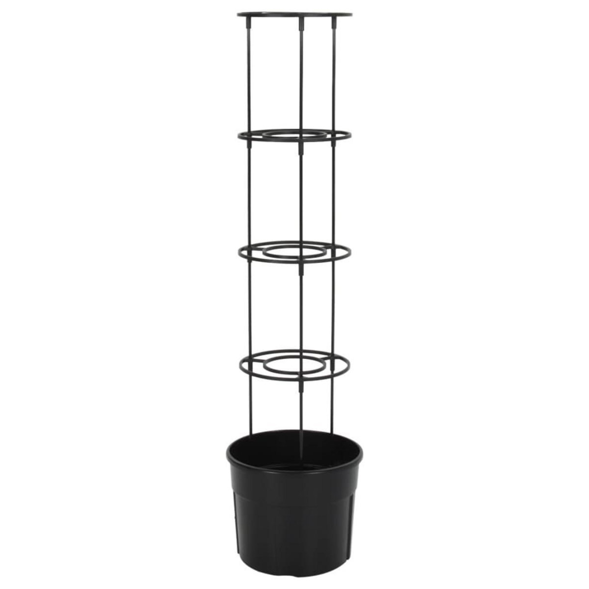 VIDAXL Jardiniere a tomate Anthracite Ø29,5x115 cm Polypropylene