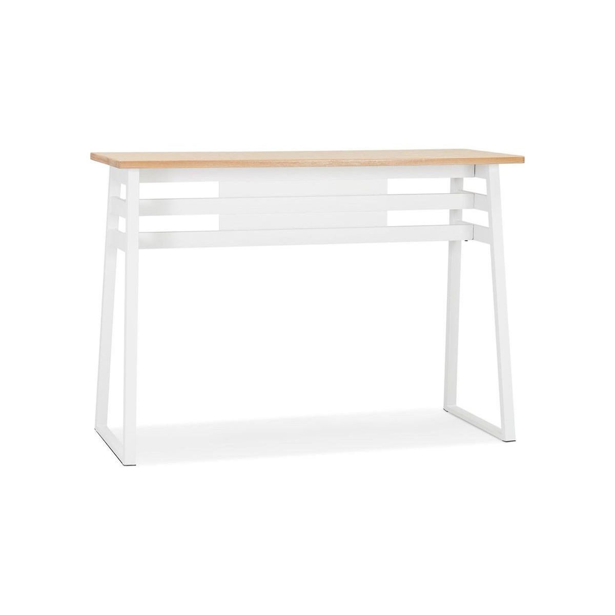 Paris Prix Table de Bar Scandinave  Javier  150cm Blanc
