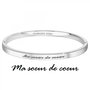Voir la diapositive 3 : SC CRYSTAL Ma soeur de cœur - Bracelet SC Crystal en Acier Rhodié argenté