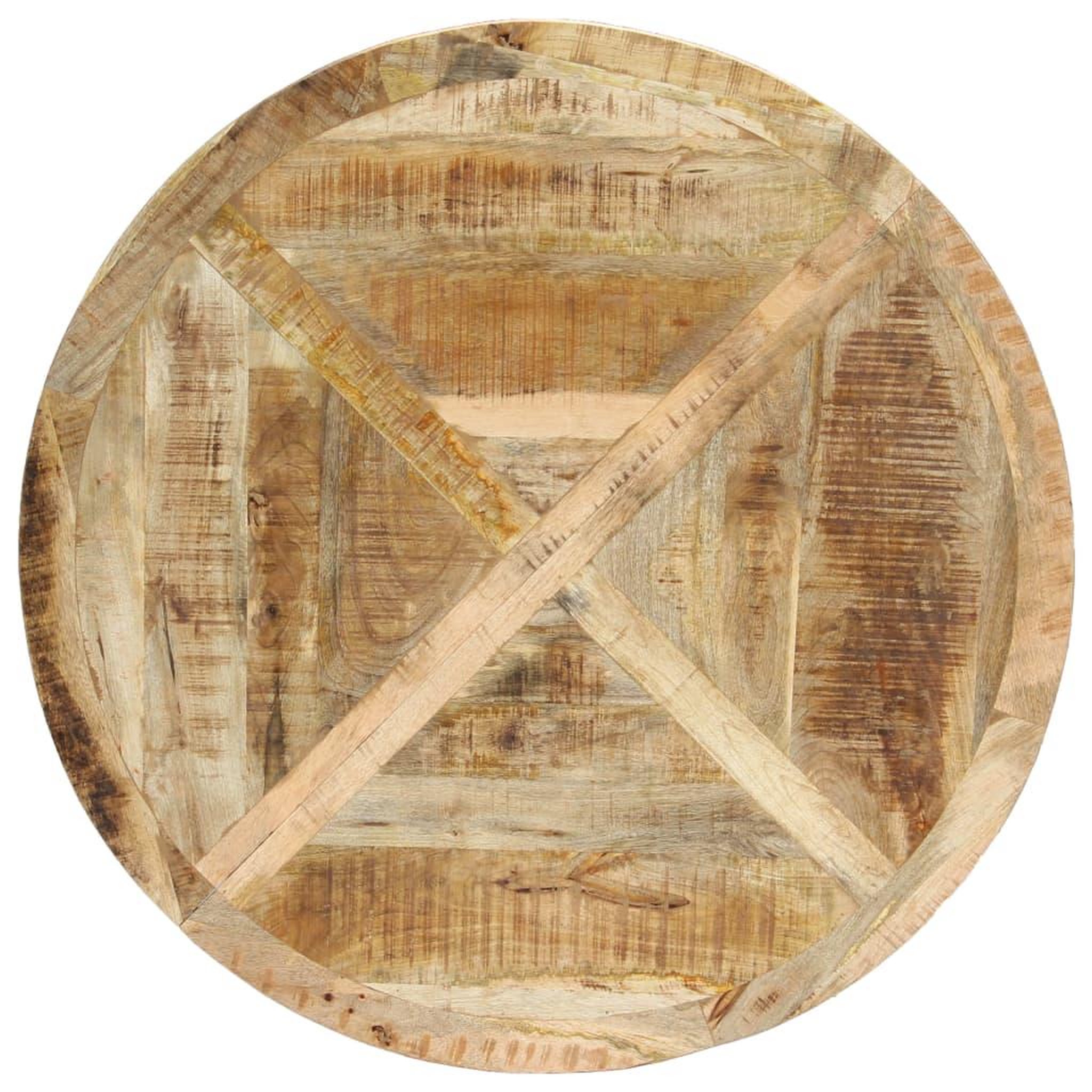 Voir la diapositive 4 : VIDAXL Table a manger Rond 120x76 cm Bois de manguier massif