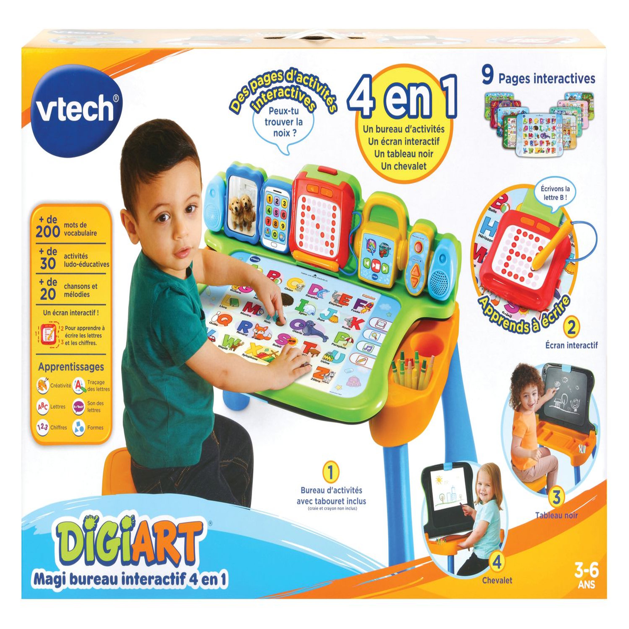 Voir la diapositive 3 : VTECH Magi bureau interactif 4 en 1