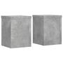 Voir la diapositive 2 : VIDAXL Supports pour plantes 2 pcs gris beton bois d'ingenierie