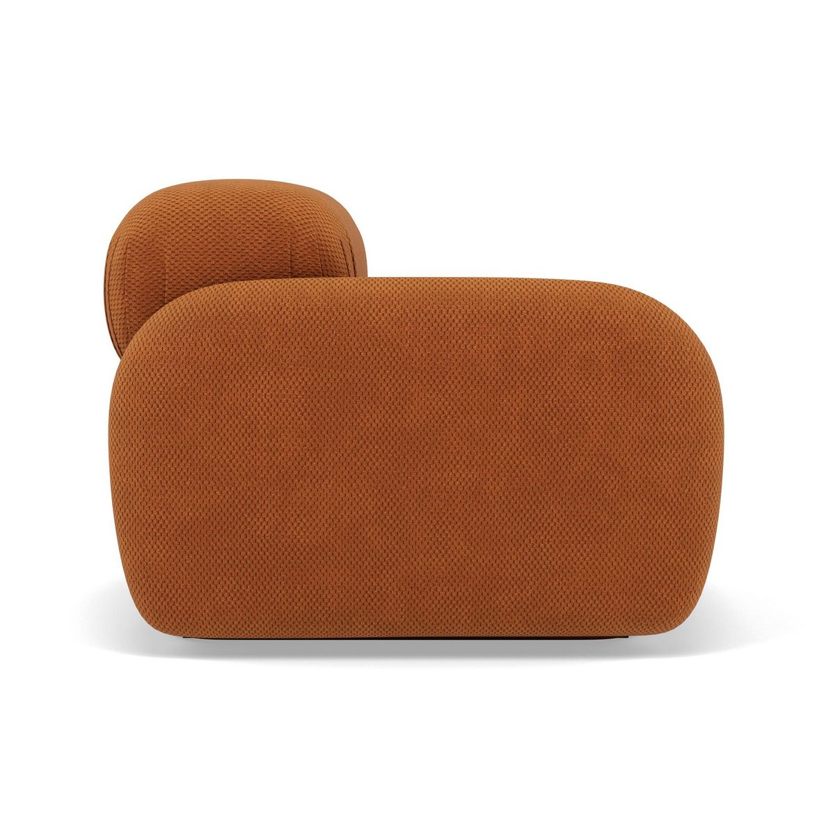 LISA DESIGN Penelope - module d'assise gauche en velours texturé